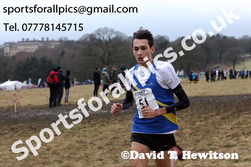 Junior men, 2018 Northern Cross Country Champs., Harewood House, Leeds. Photo: David T. Hewitson/Sports for All Pics